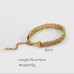 lijiayione Gold Plated Stainless Steel Bracelet - Minimalist and Elegant - Perfect Accessory for Any Occasion